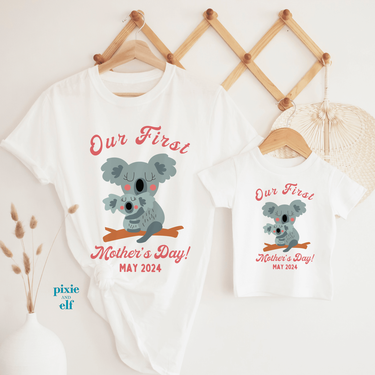 Our First Mother’s Day matching Koala t shirts