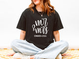 Mr. and Mrs. Custom Name and Date Shirts