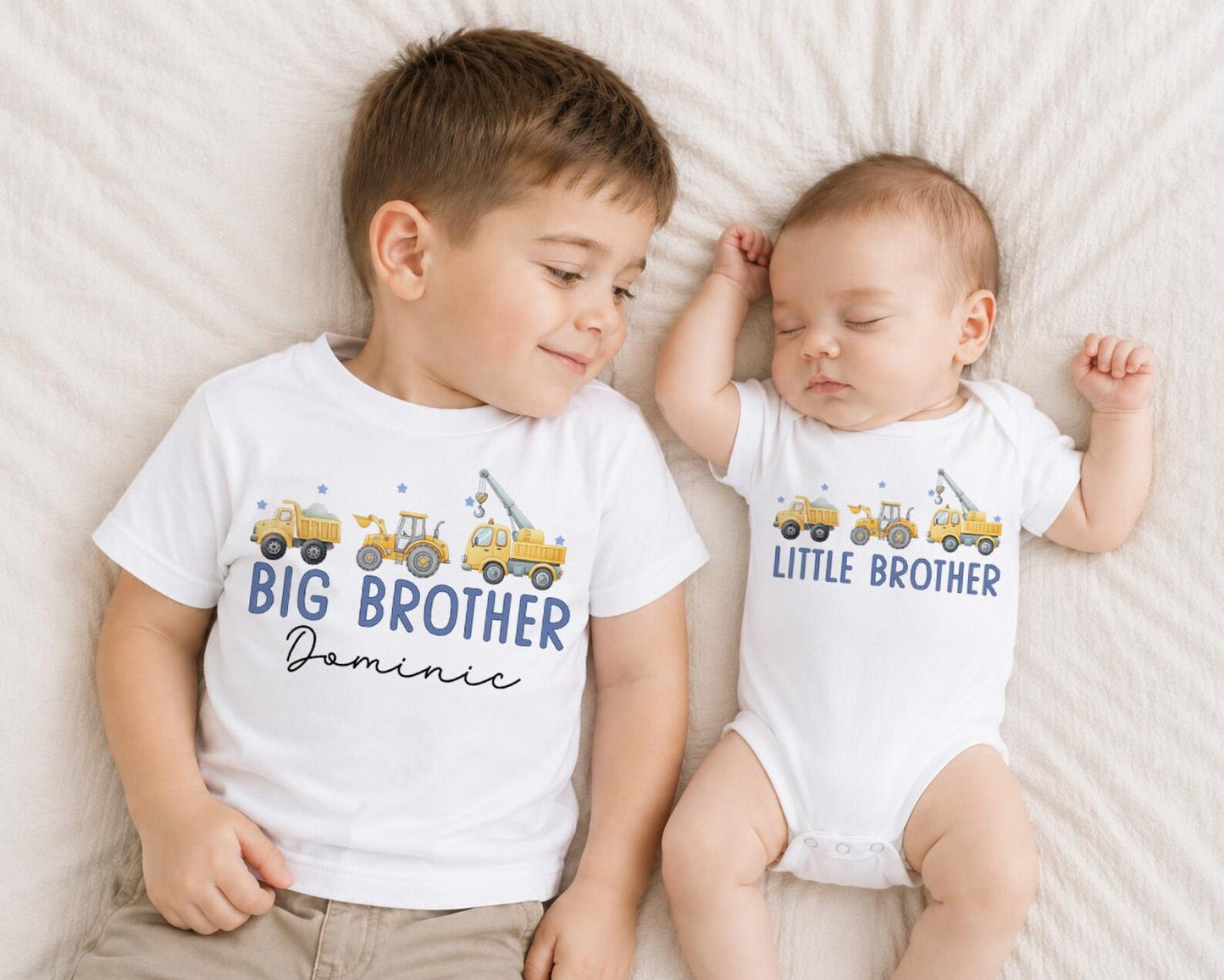 Big Brother Little Brother Construction Shirts