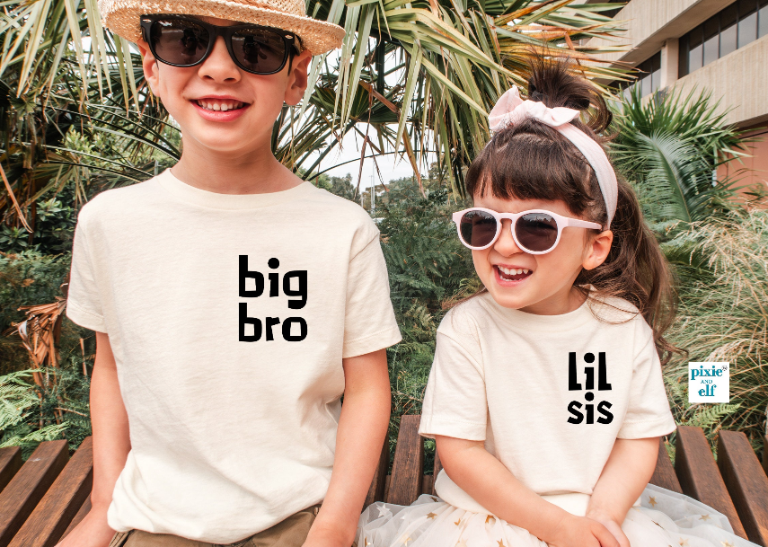 Big Bro & Lil Sis Sibling T-Shirt
