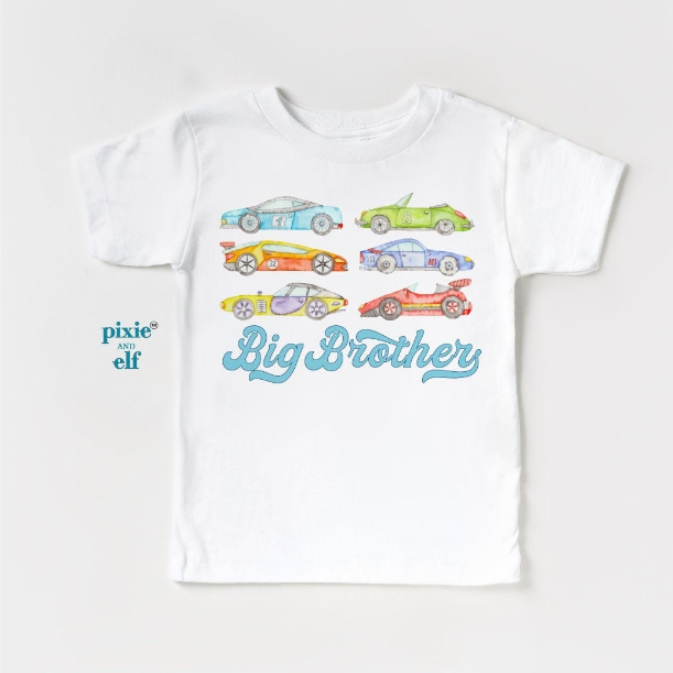 Big Brother Vintage Race Cars T-Shirt