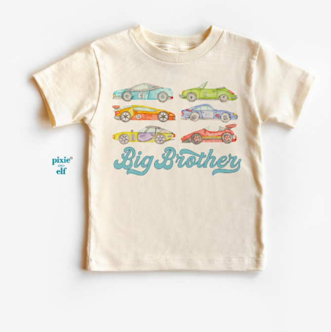 Big Brother Vintage Race Cars T-Shirt