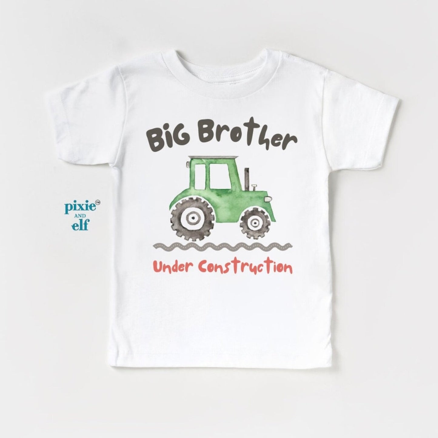 Big Brother Little Brother Tractor Bodysuit