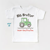 Big Brother Little Brother Tractor Bodysuit