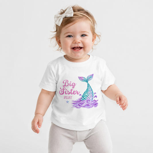 Mermaid Big Sister Shirt 2026 or 2027