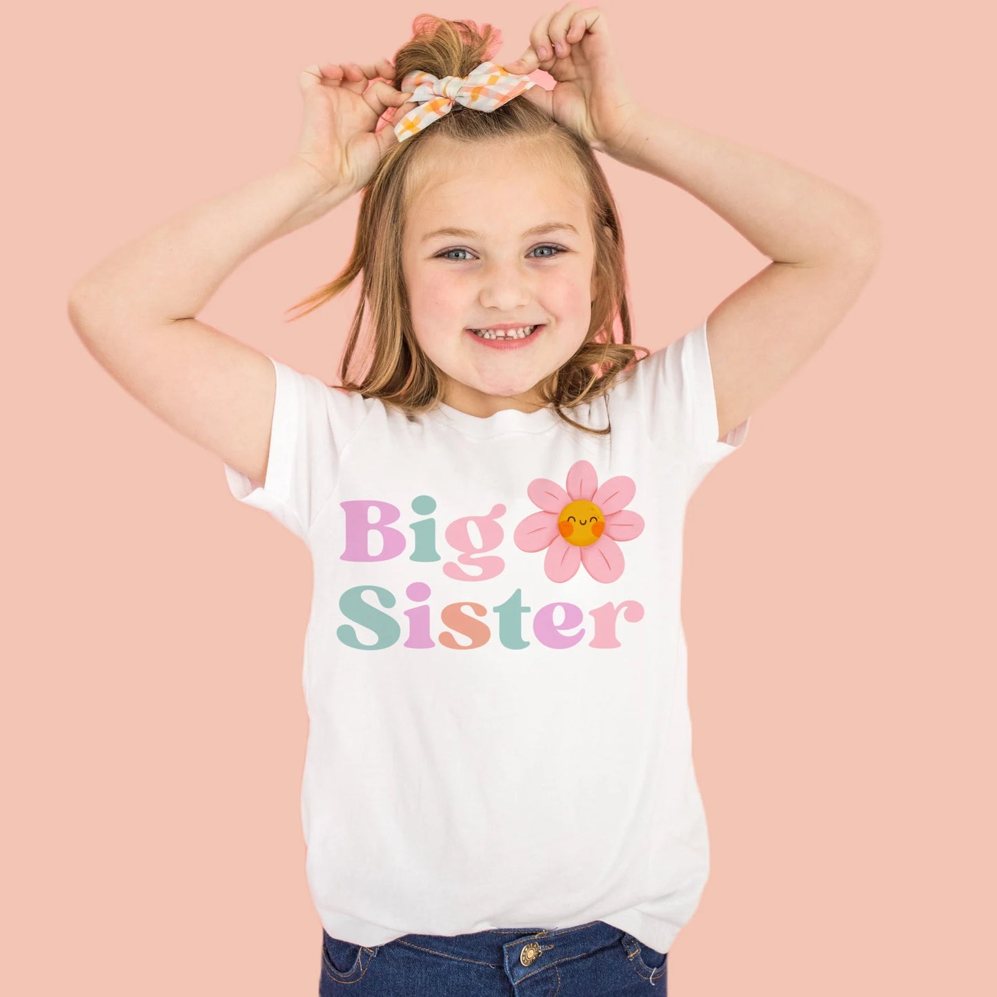 Big Sister Pastel flower Shirt