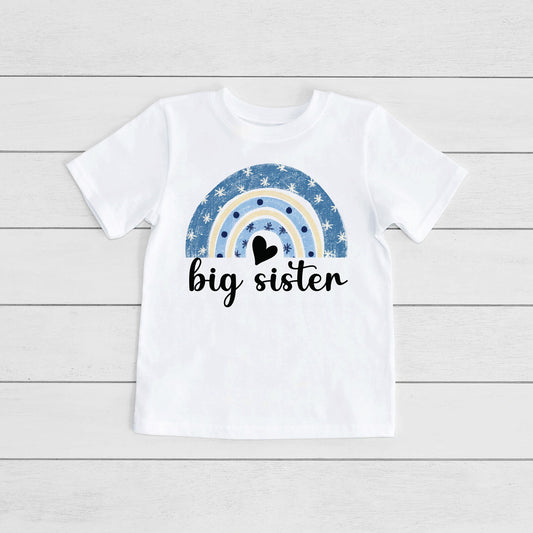 Big Sister Blue Retro T Shirt
