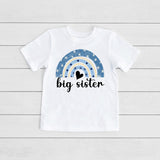 Big Sister Blue Retro T Shirt
