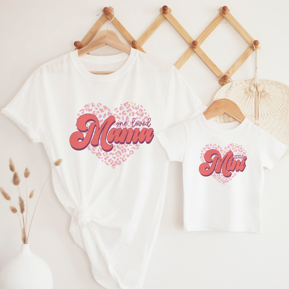 one loved mama and mini matching t shirts
