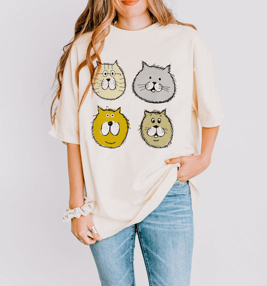 Cat Faces shirt for Women