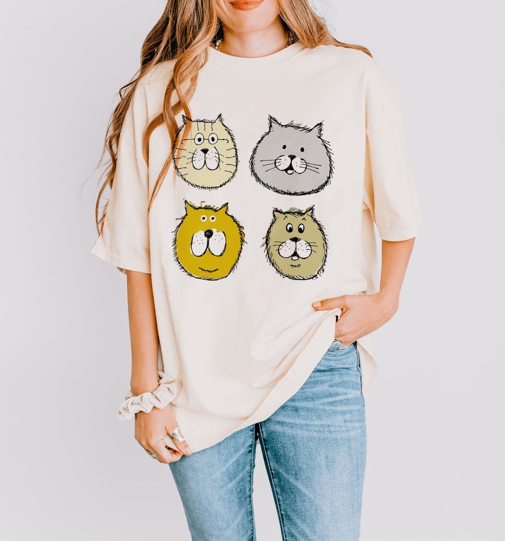 Cat Faces shirt for Women