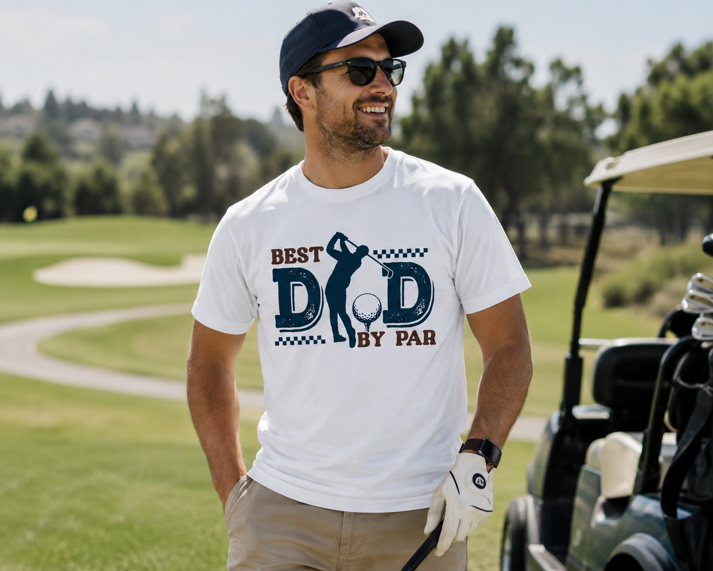 Best Dad By Par Golf Shirt