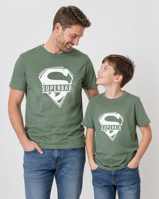 Super daddy matching t shirt