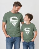 Super daddy matching t shirt