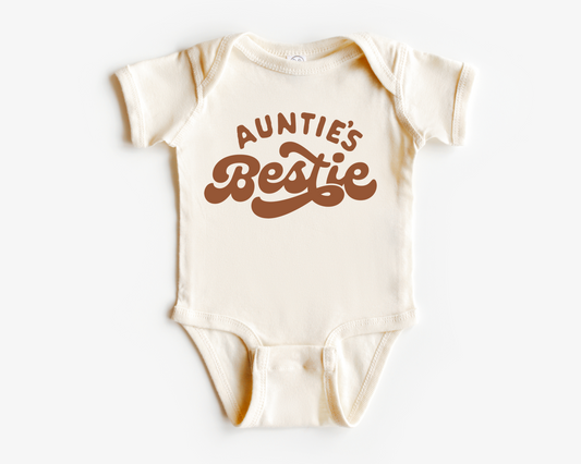 Auntie’s bestie baby one piece