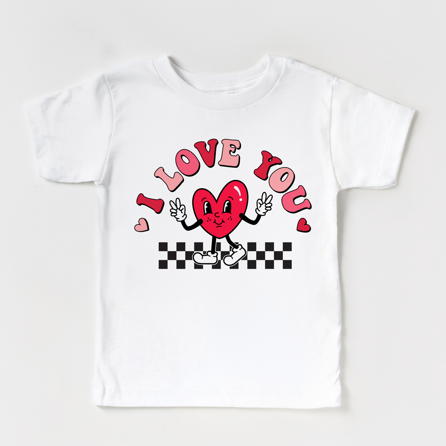 I love you Valentines day kids t shirt