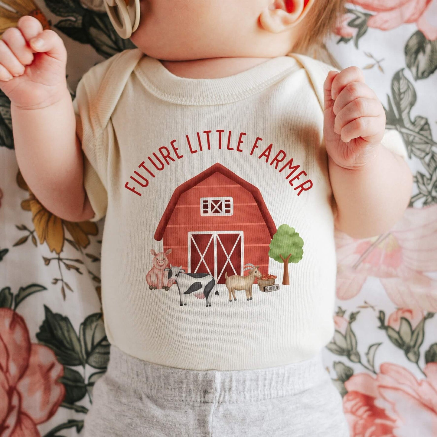 Future little Farmer baby onesie