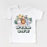 Wild one Safari Birthday t shirt for kids