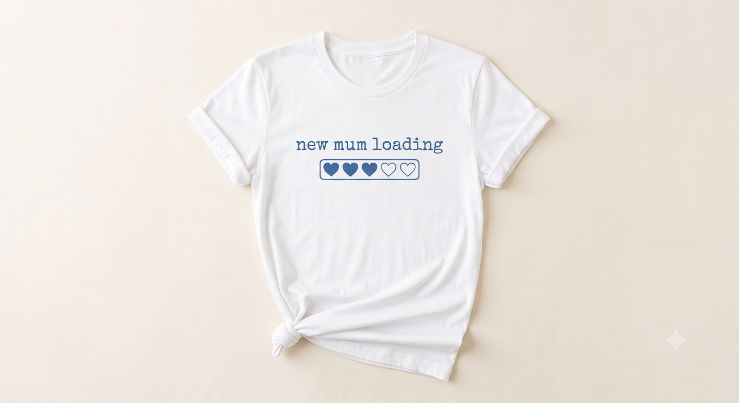 New Mum & New Dad Loading Shirts / Matching Pregnancy Announcement Shirts for Parents to Be