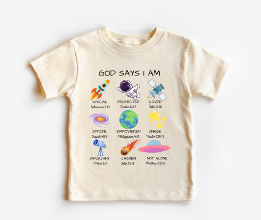 Self Affirmation t shirt in Space