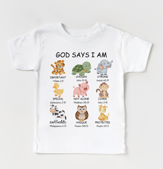 God Says I Am White t-shirt
