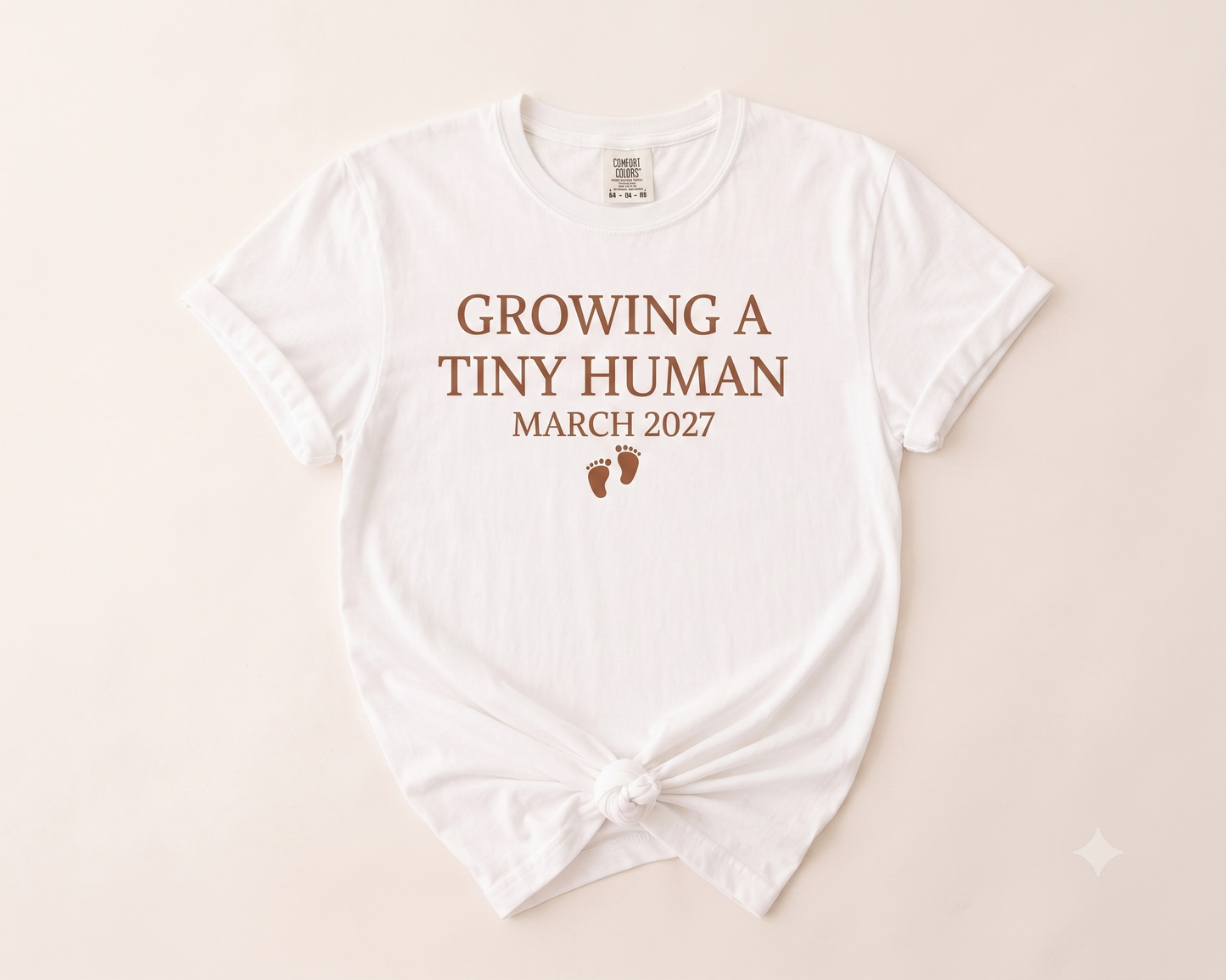 Growing a Tiny Human & Dad Mode Loading Matching Parent T-Shirt Set