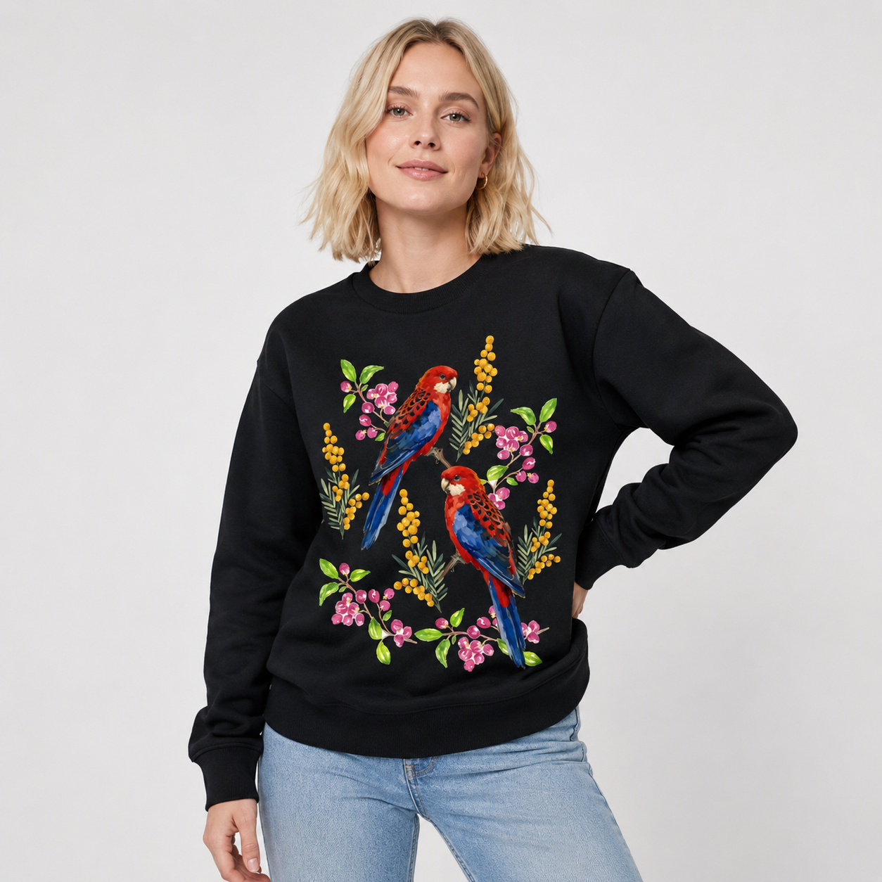 Crimson Rosella Australian Bird Jumper
