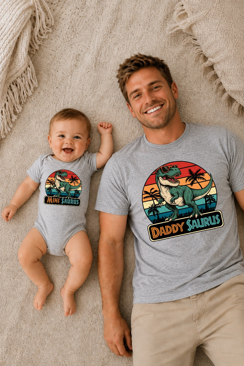 T-Rex Daddy and Mini Shirts