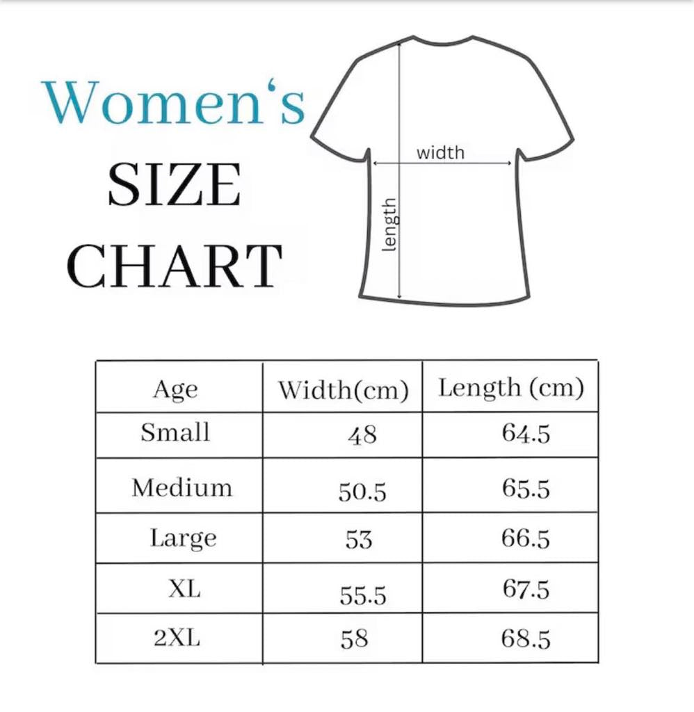 Size Chart for Women