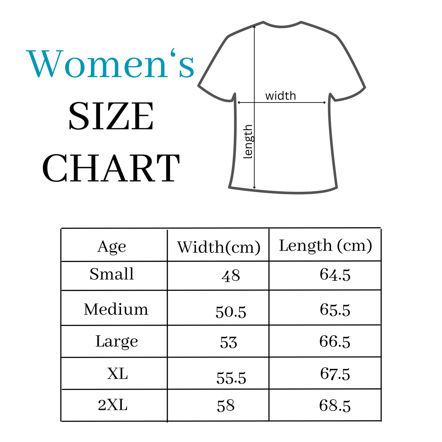 Women's T-shirt Size