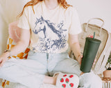 Horse Silhouette T shirt in Comfort Colors