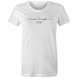 MR AND MRS T SHIRT WOMEN'S
