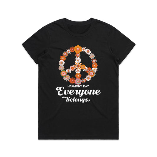 Harmony day Floral Peace Tee