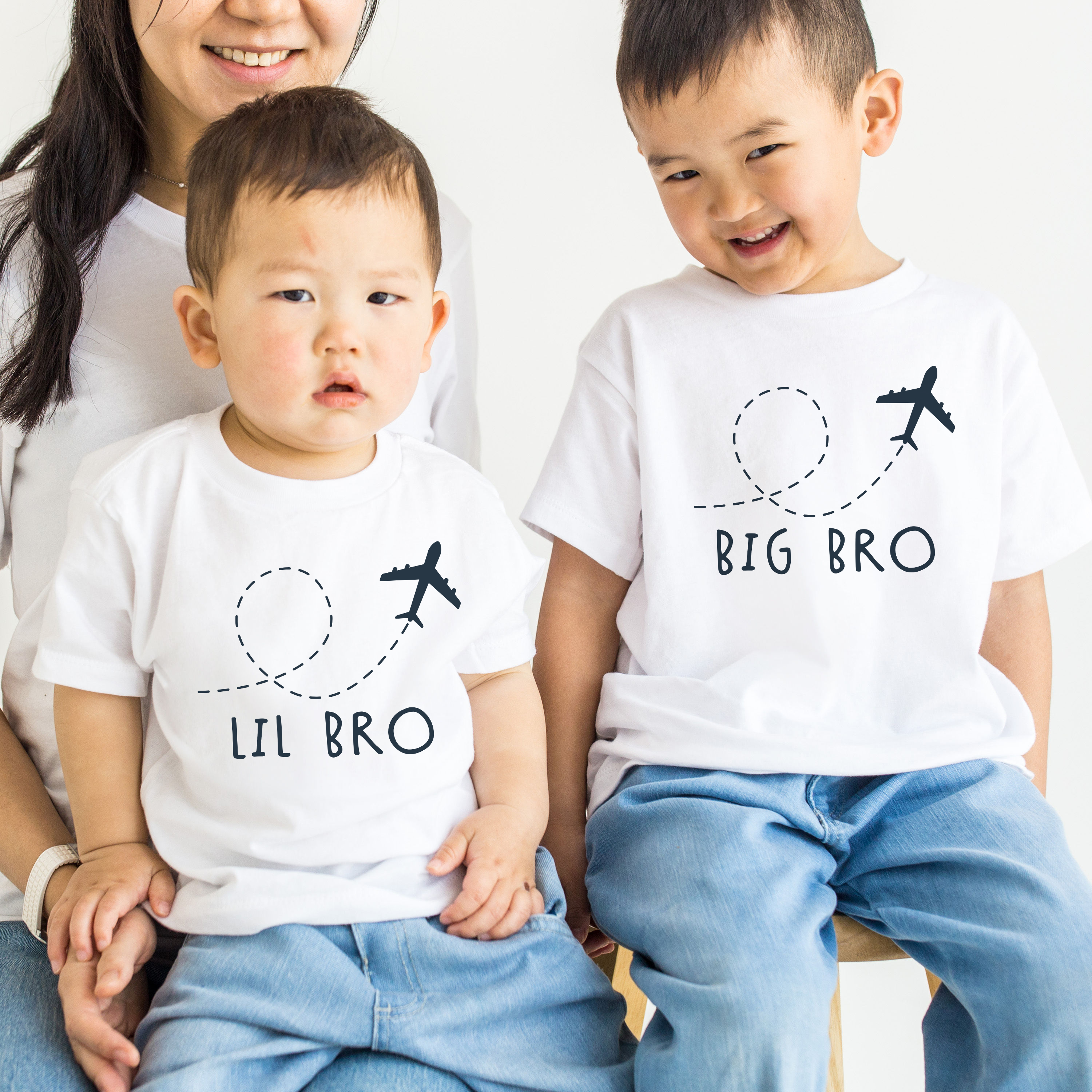 Big Brother Little Brother T shirt with airplanes – Pixie and Elf