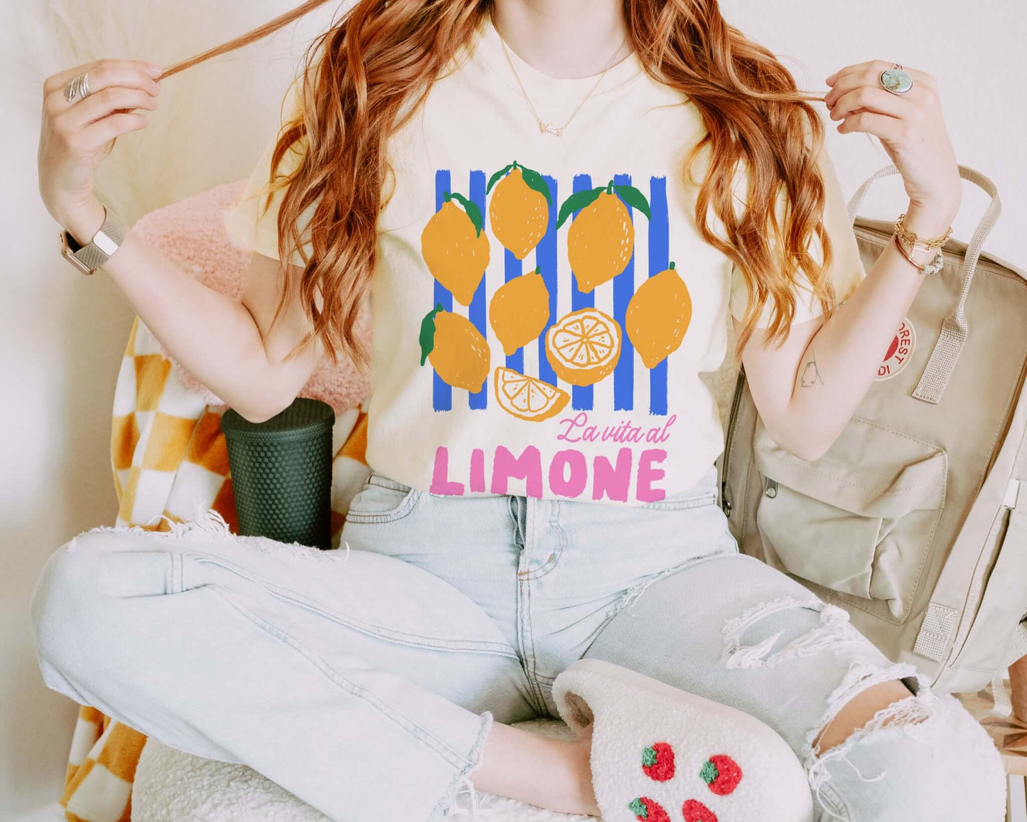 close up shot of lemon shirt