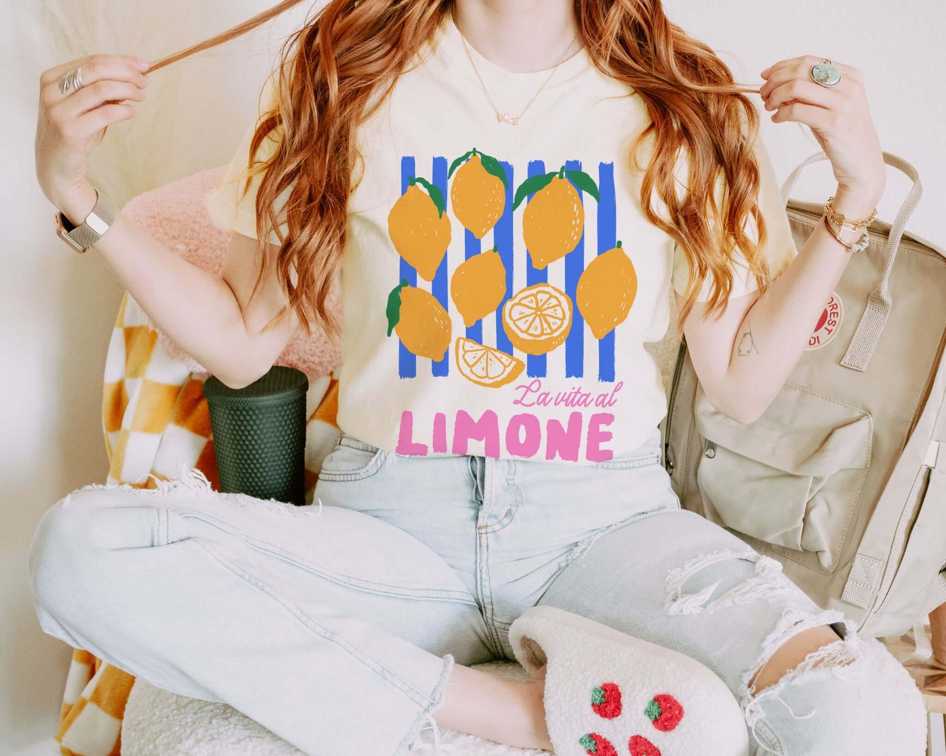 close up shot of lemon shirt