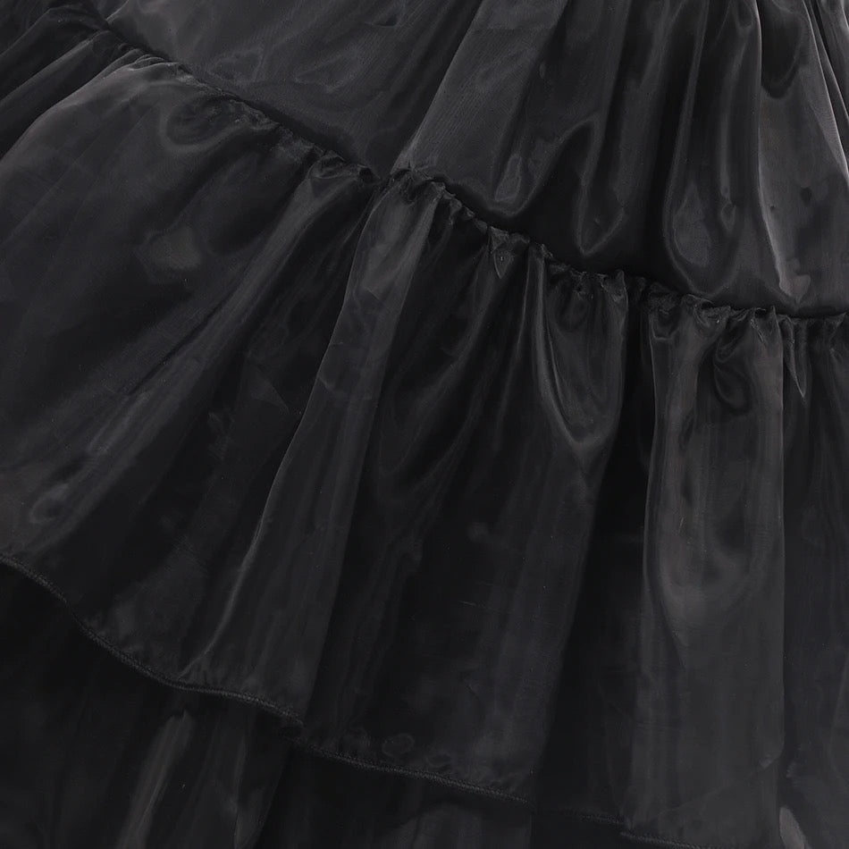 close up view of the skirt