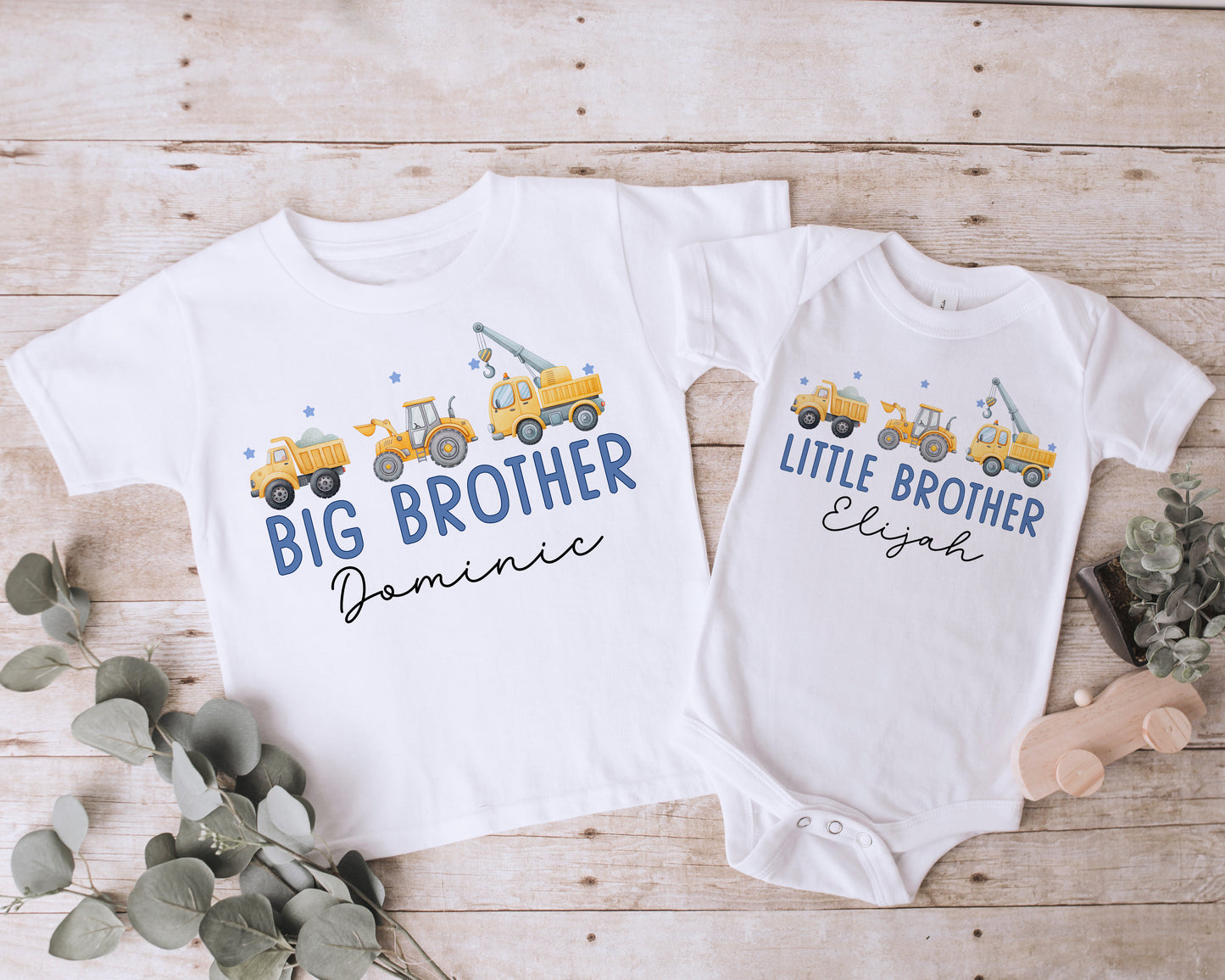 Big Brother Little Brother Construction Shirts