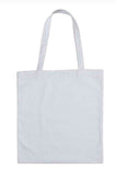 cotton tote bag in white