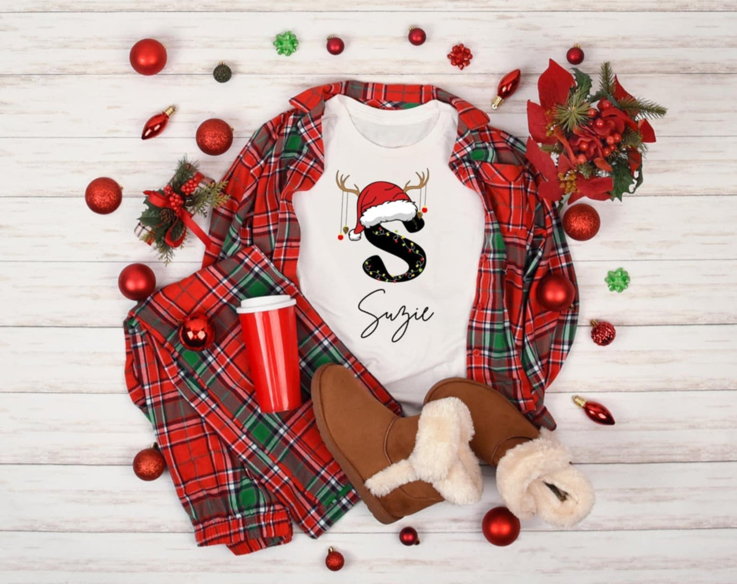 Family Christmas Monogram Shirts