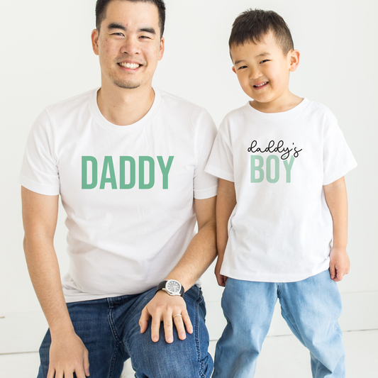Daddy and daddy's boy matching t shirt