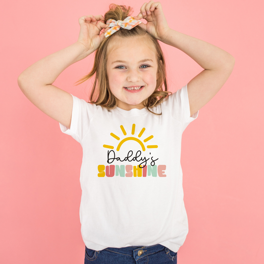 Daddy's little sunshine matching t shirt