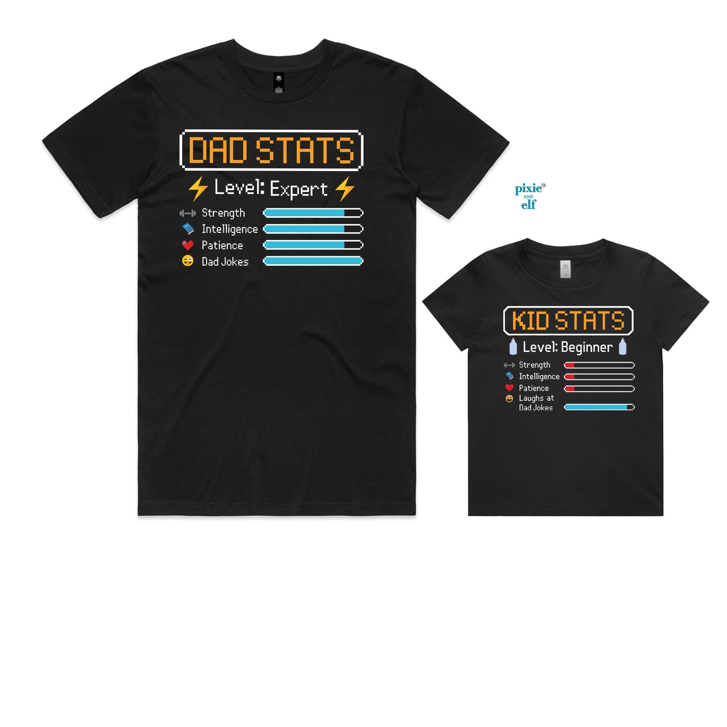 Matching Dad and Son Gamer Shirts,