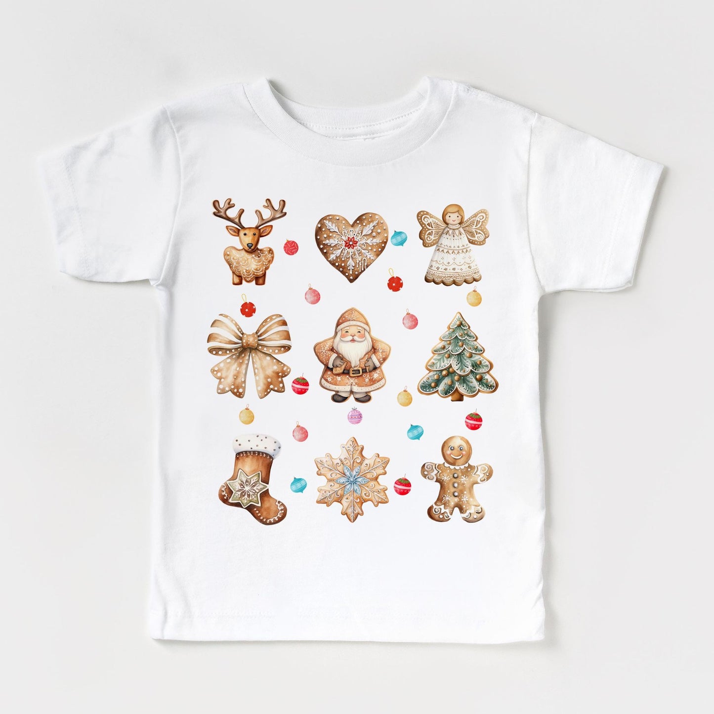 Kids Gingerbread Man Christmas T-shirt