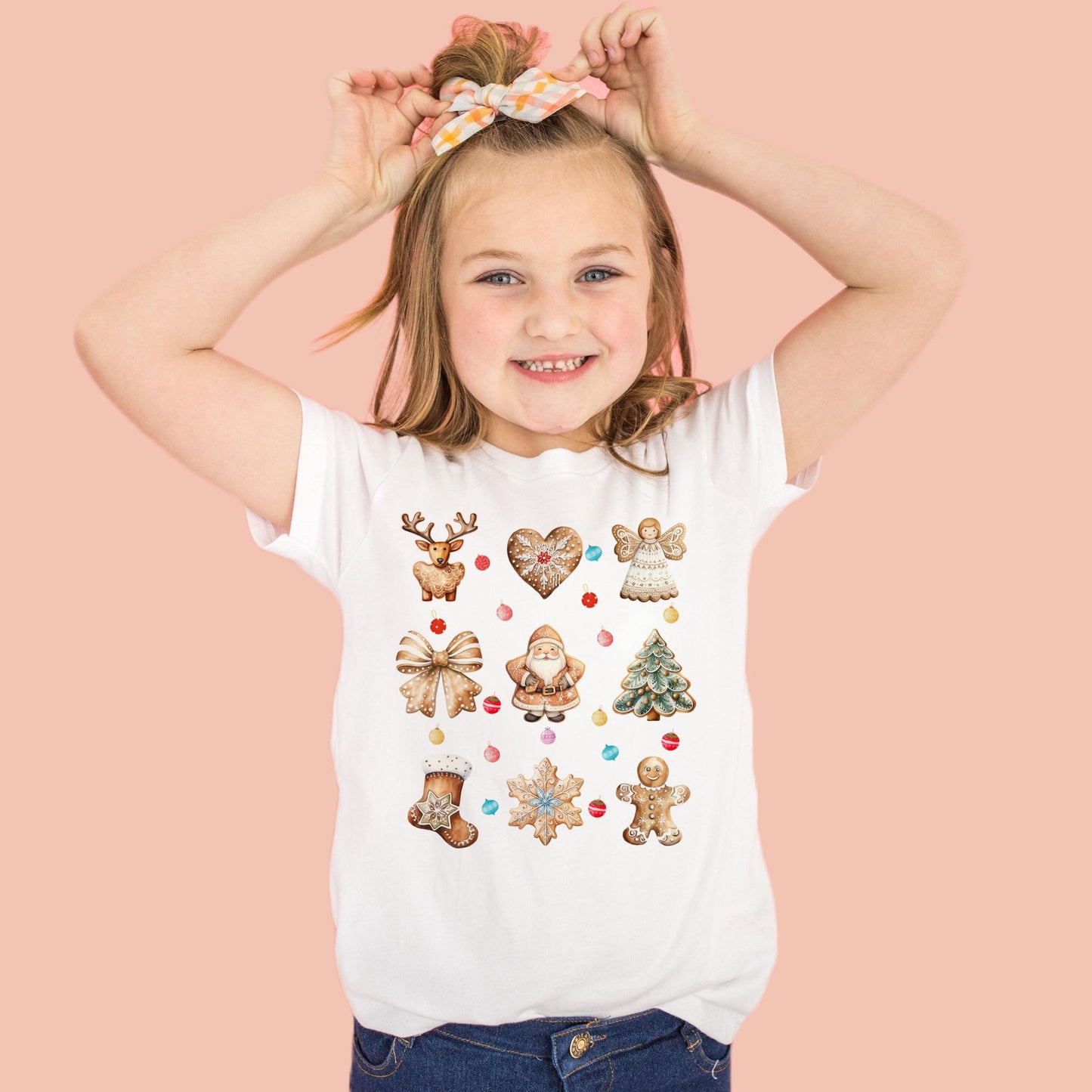 Kids Gingerbread Man Christmas T-shirt