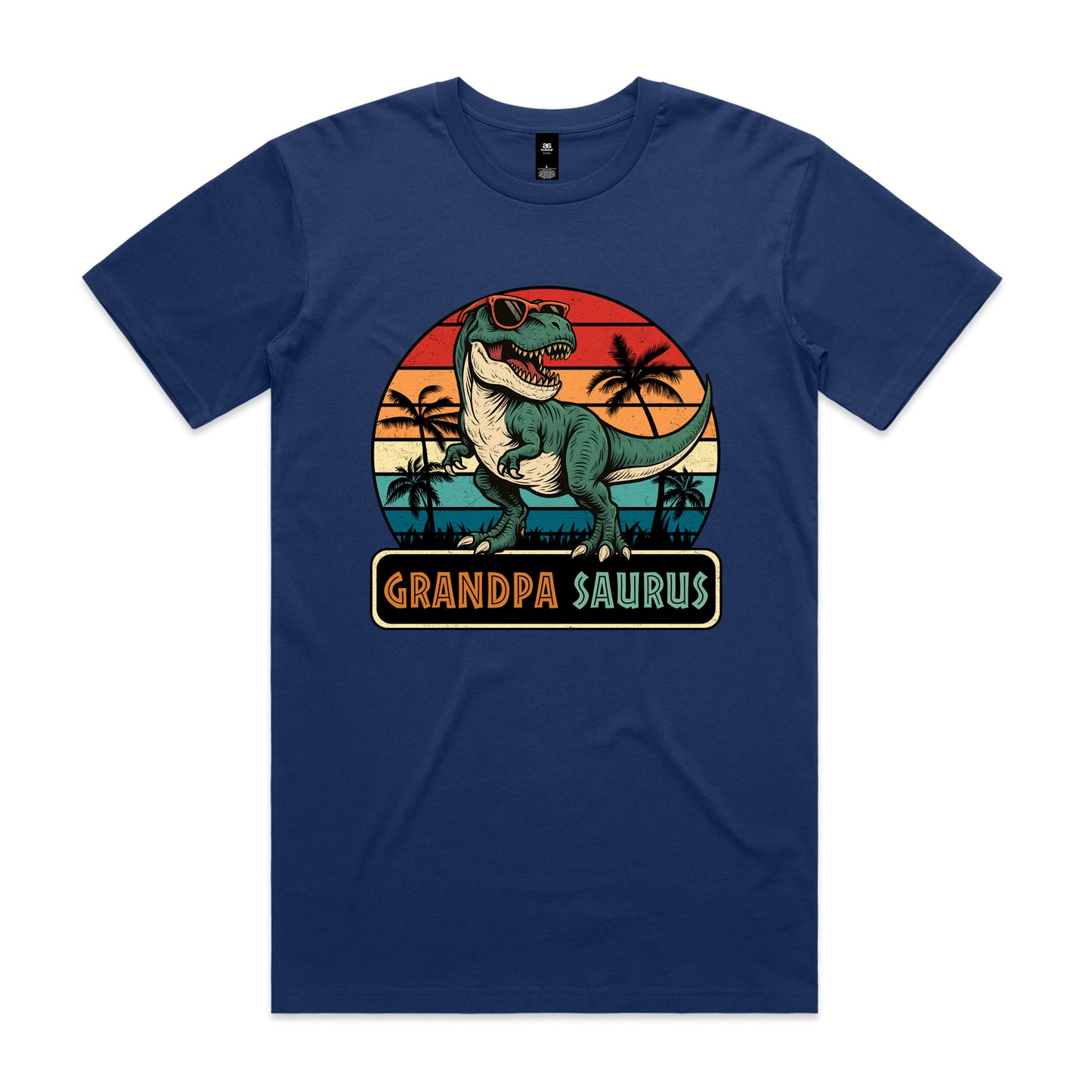 Grandpa Saurus Retro T-shirt