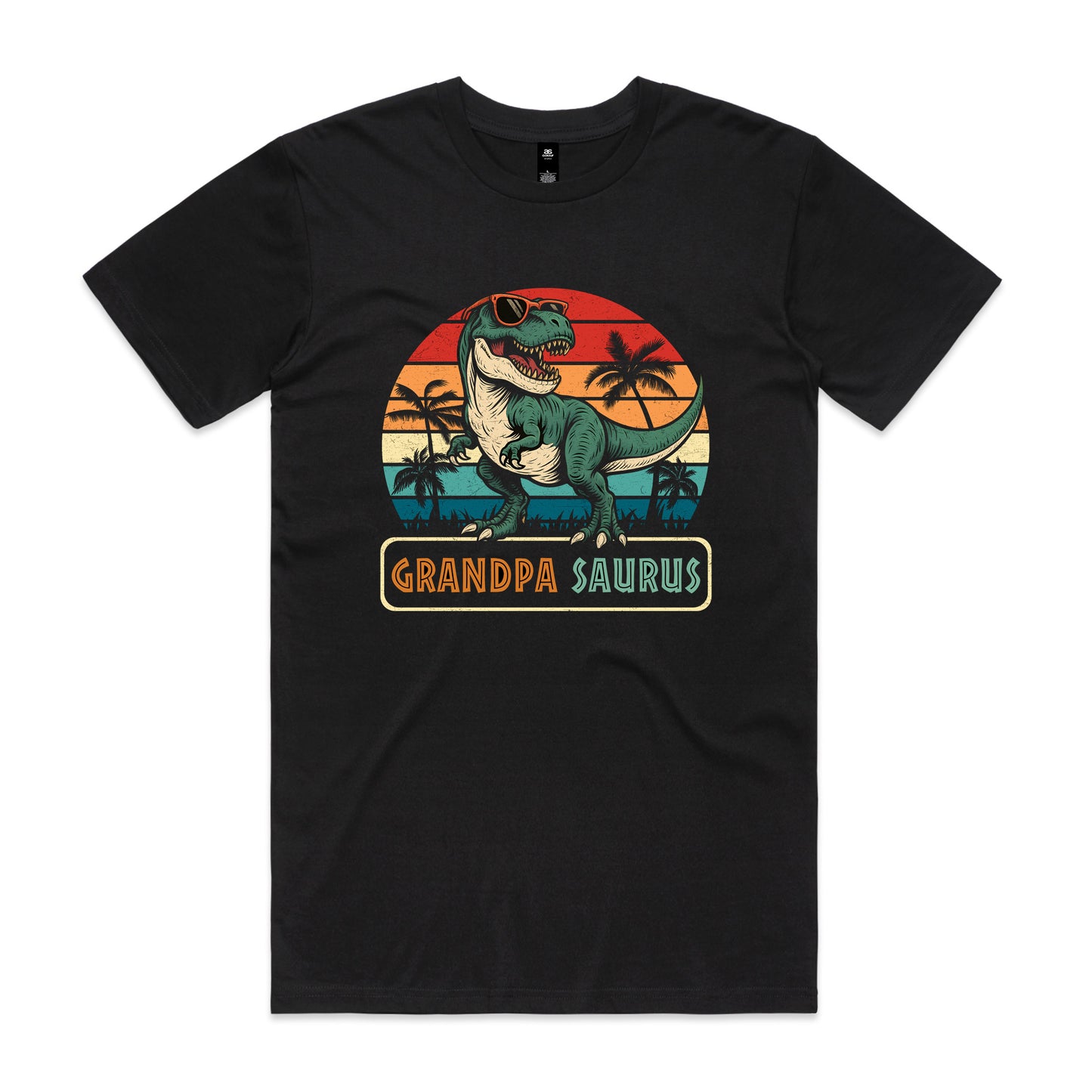 Grandpa Saurus Retro T-shirt
