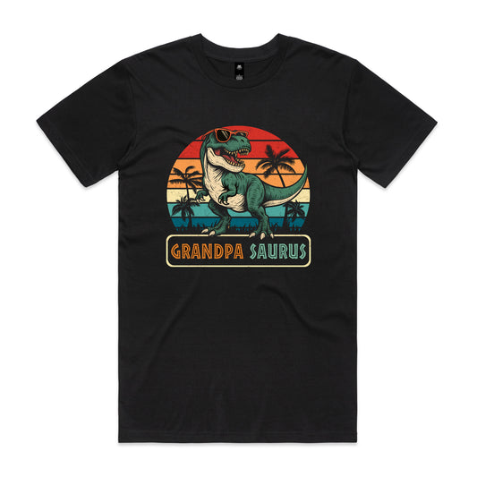 Grandpa Saurus Retro T-shirt