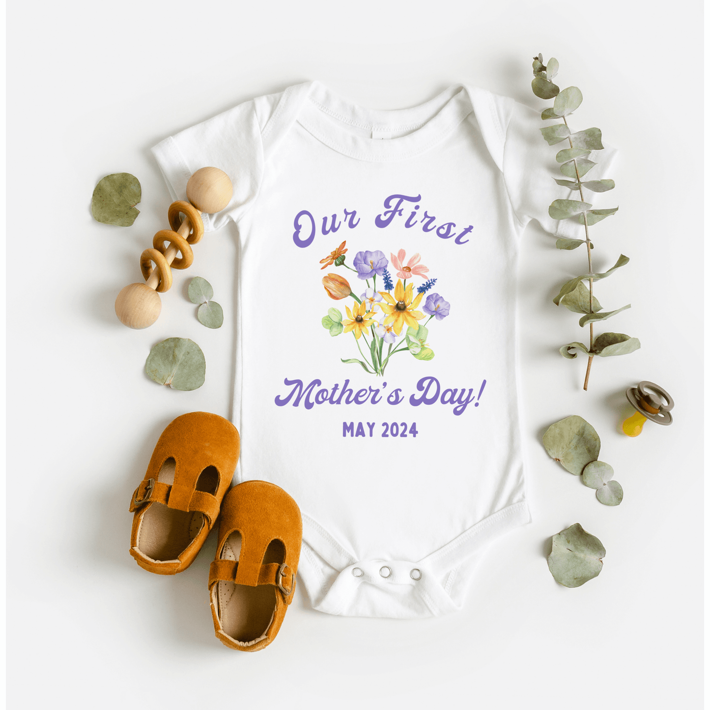 Our first Mother's Day Matching Wildflower shirts