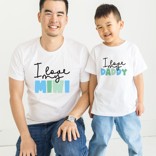 I love daddy matching t shirt
